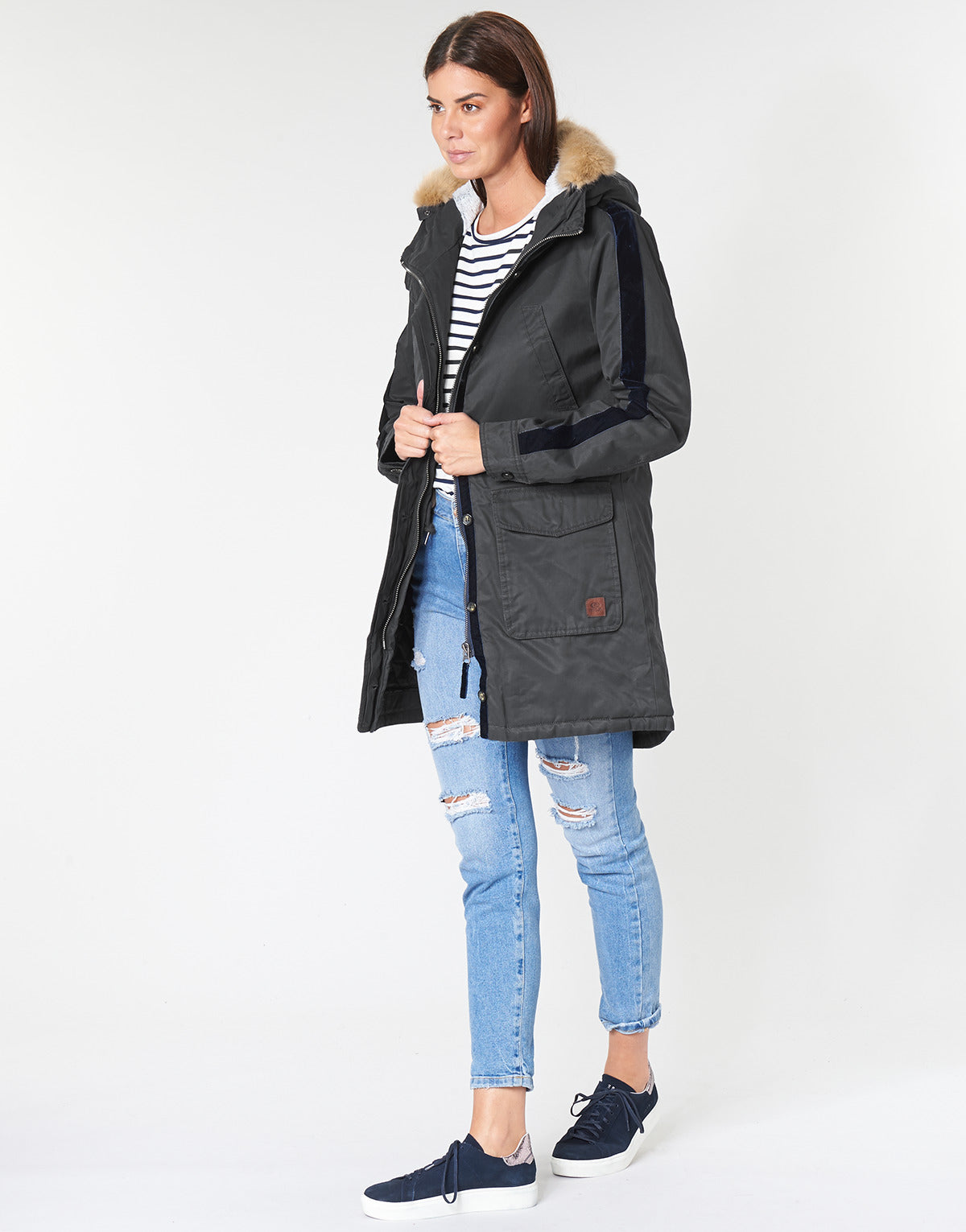 Parka Donna Rip Curl  RACER PARKA JACKET  Nero