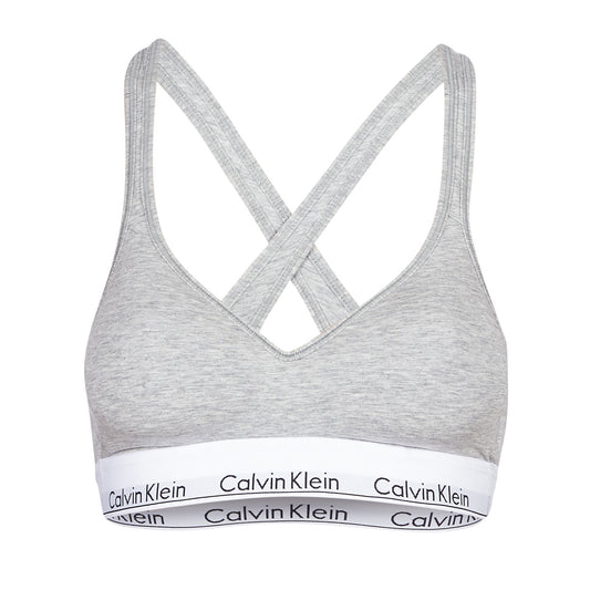 Brassiere Donna Calvin Klein Jeans  MODERN COTTON BRALETTE LIFT  Grigio