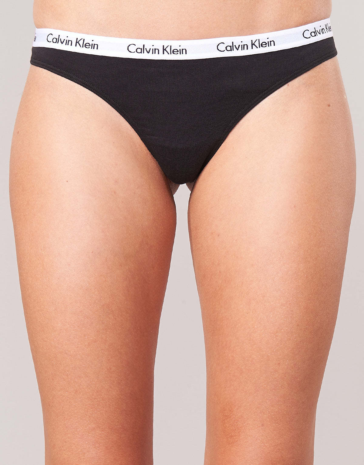 Perizoma Donna Calvin Klein Jeans  CAROUSEL THONG X 3  Nero