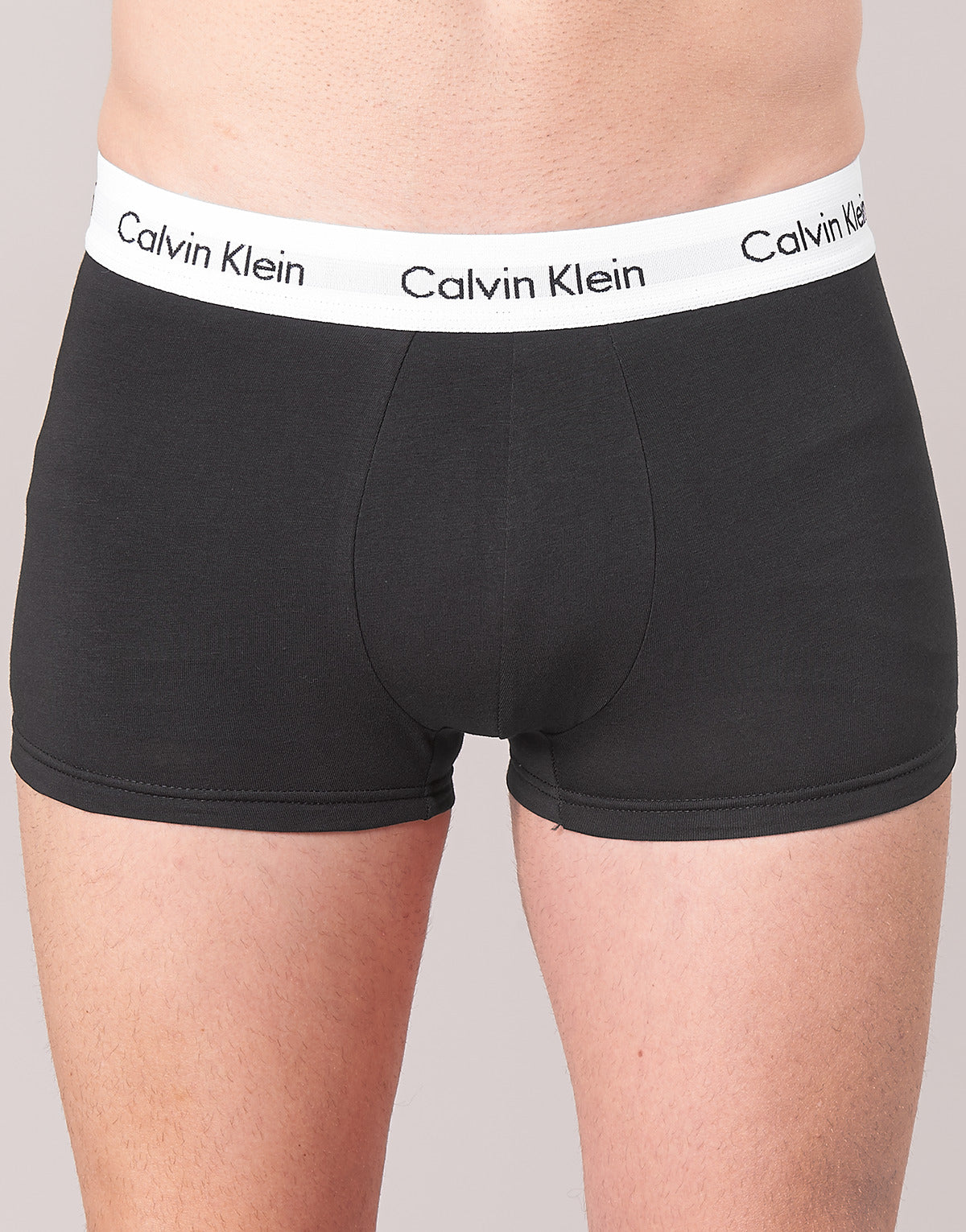 Boxer Uomo Calvin Klein Jeans  COTTON STRECH LOW RISE TRUNK X 3  Nero