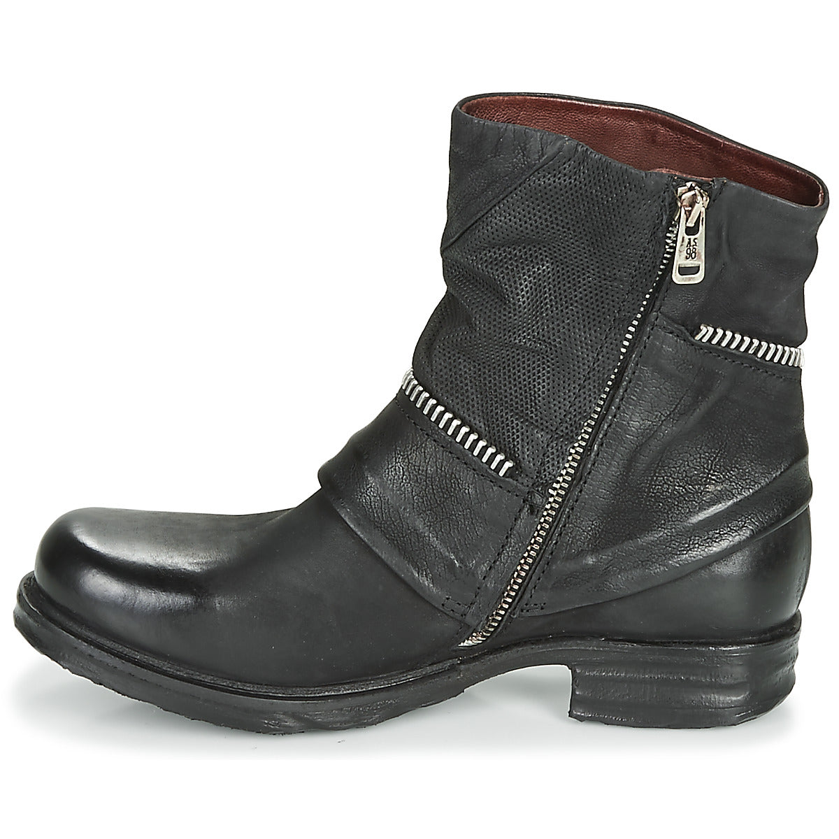 Stivaletti Donna Airstep / A.S.98  SAINT EC ZIP NEW  Nero