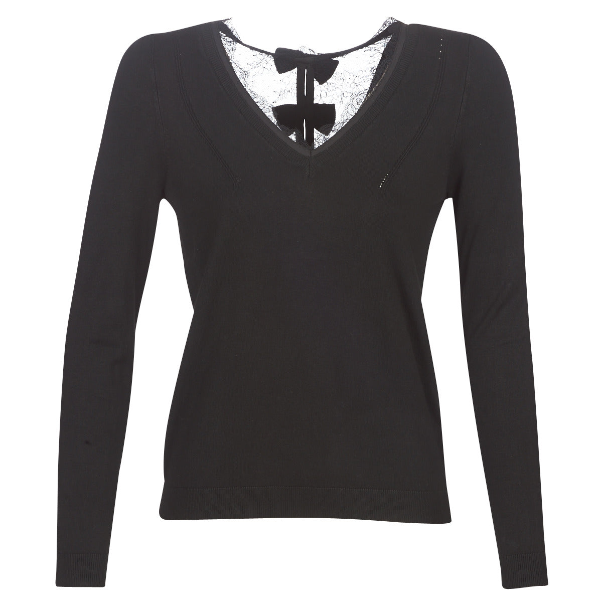 Maglione Donna Naf Naf  MITOU LONG NEW  Nero