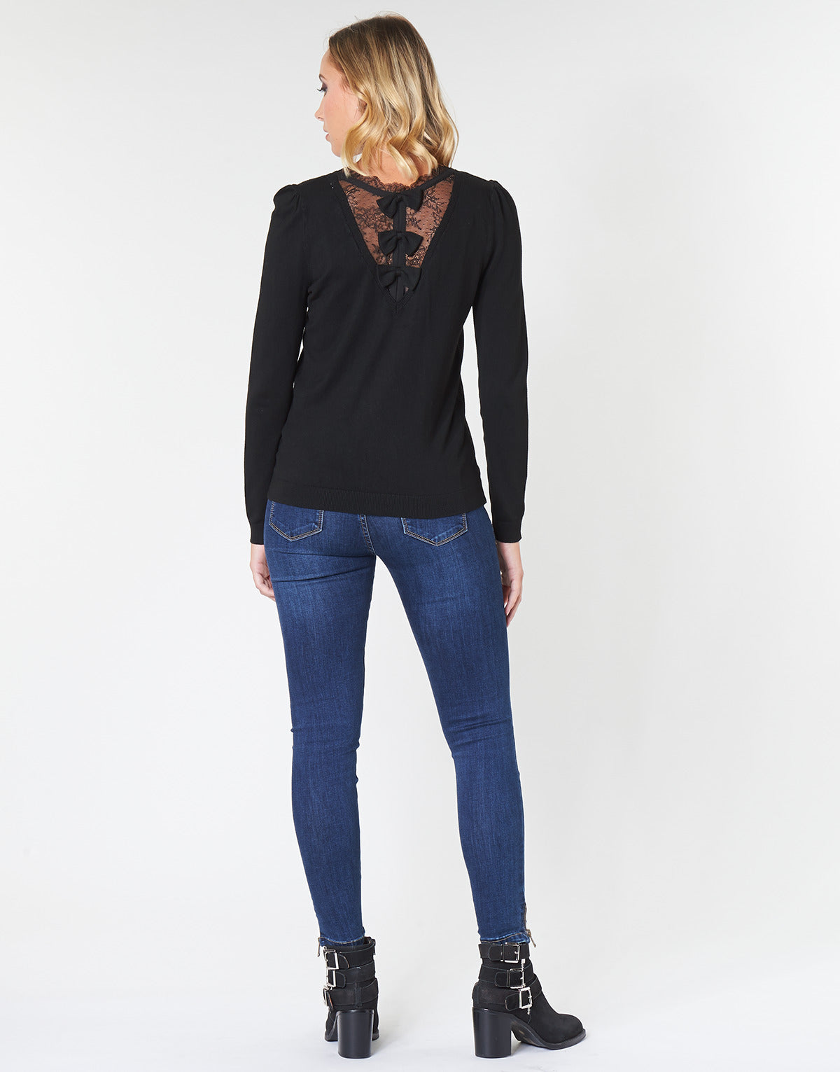 Maglione Donna Naf Naf  MITOU LONG NEW  Nero