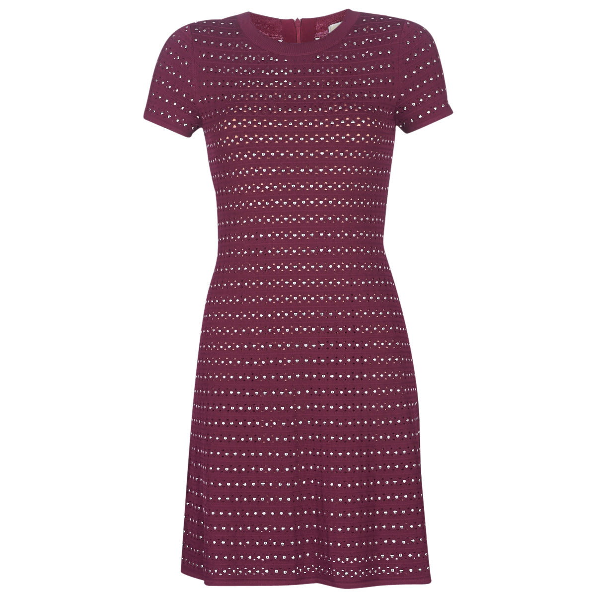 Abito corto Donna MICHAEL Michael Kors  EMBELL FLARE MINI DRS  Bordeaux