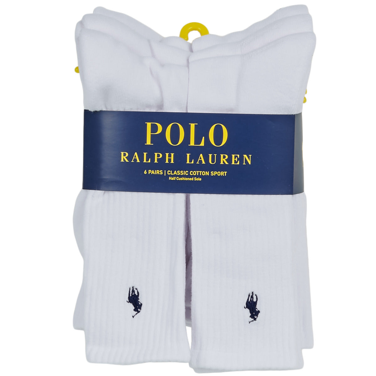 Calze sportive Uomo Polo Ralph Lauren  ASX110 6PK CR PP-CREW-6 PACK  Bianco