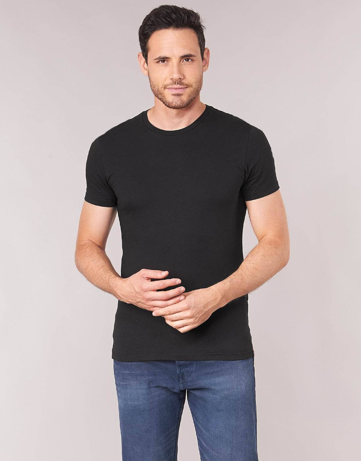 T-shirt Uomo Levis  SLIM 2PK CREWNECK 1  Nero