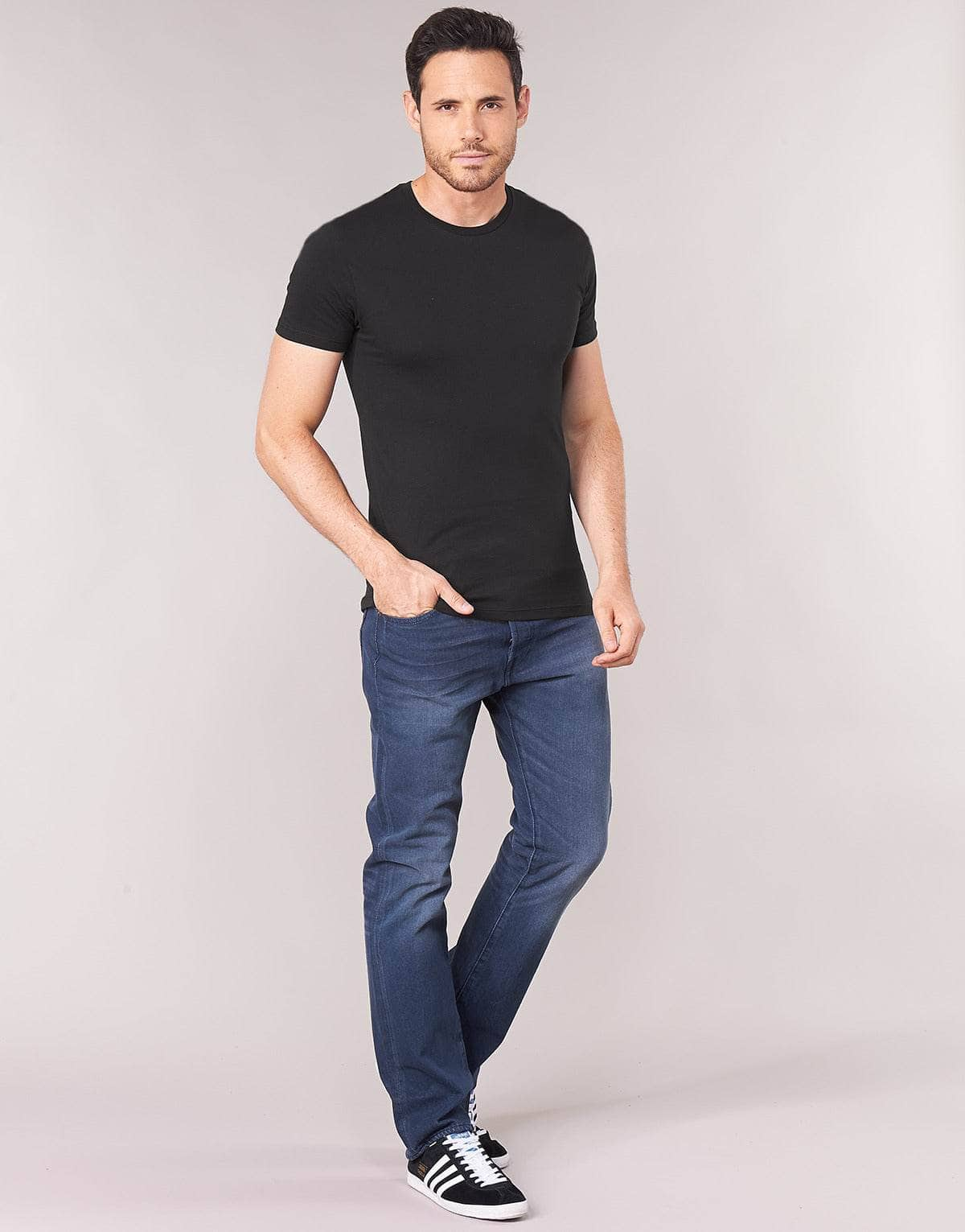 T-shirt Uomo Levis  SLIM 2PK CREWNECK 1  Nero