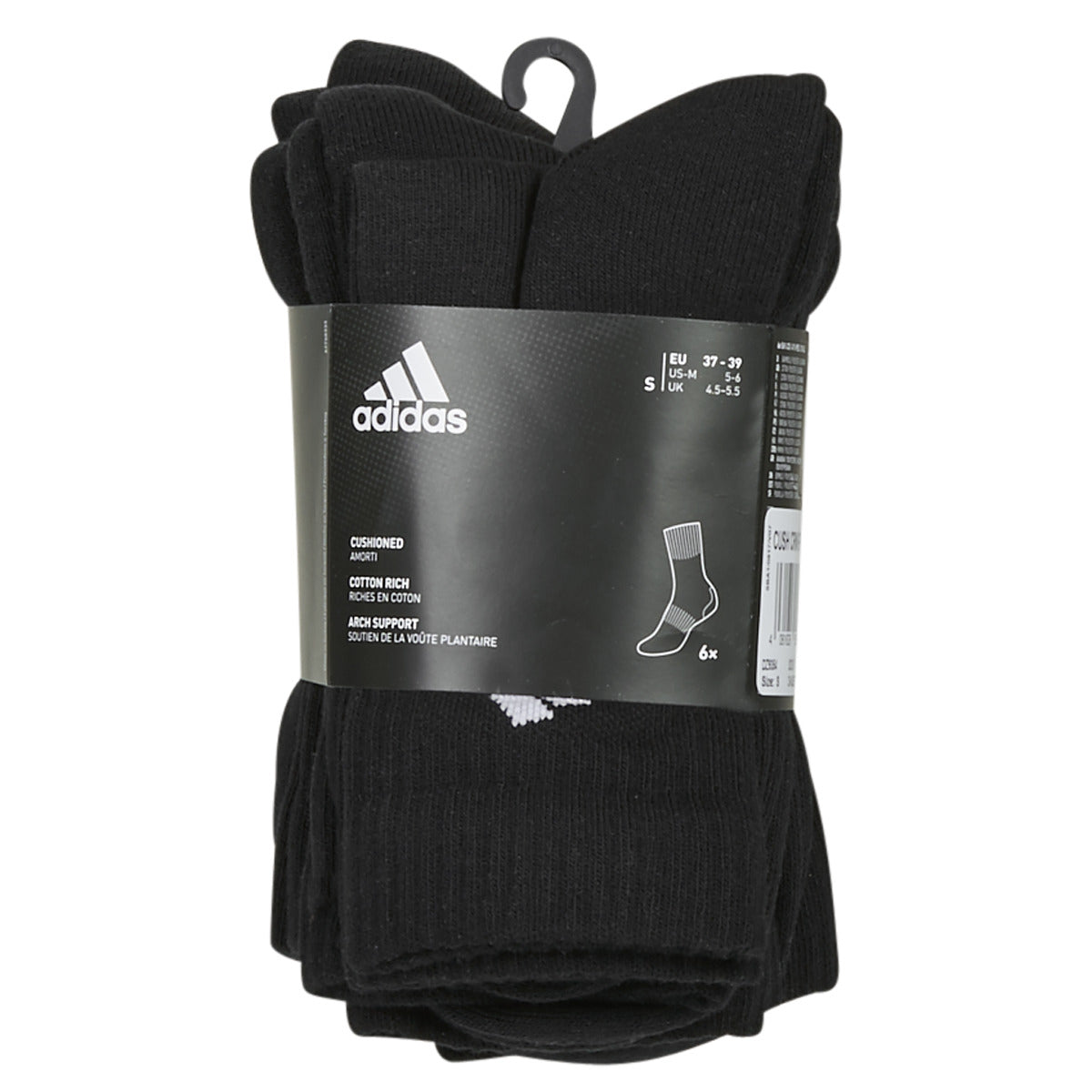 Calze sportive Donna adidas  CUSH CRW PACK X6  Nero