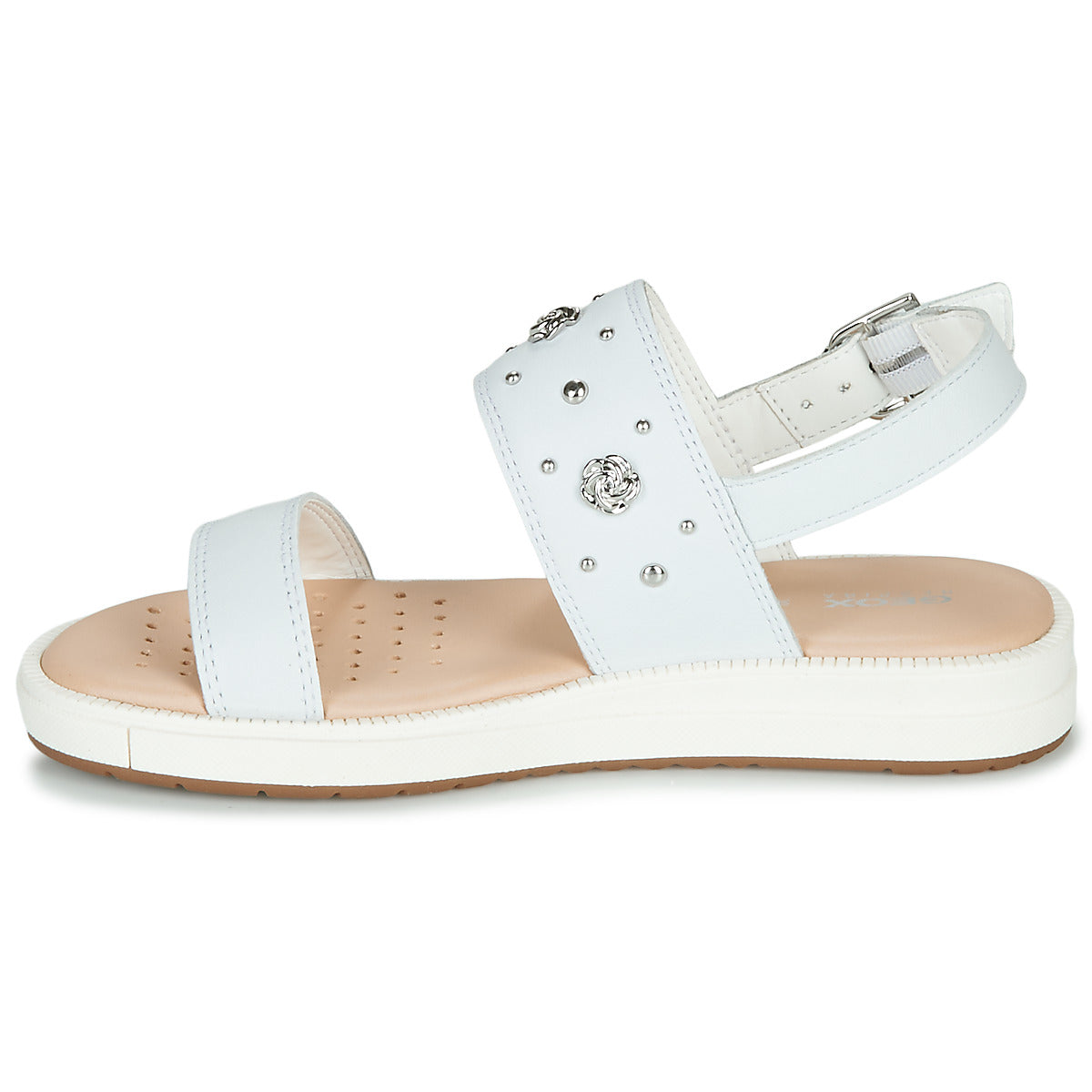 Sandali bambini ragazza Geox  J SANDAL REBECCA GIR  Bianco