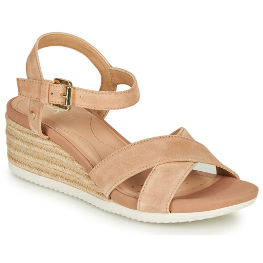 Sandali Donna Geox  D ISCHIA CORDA  Beige