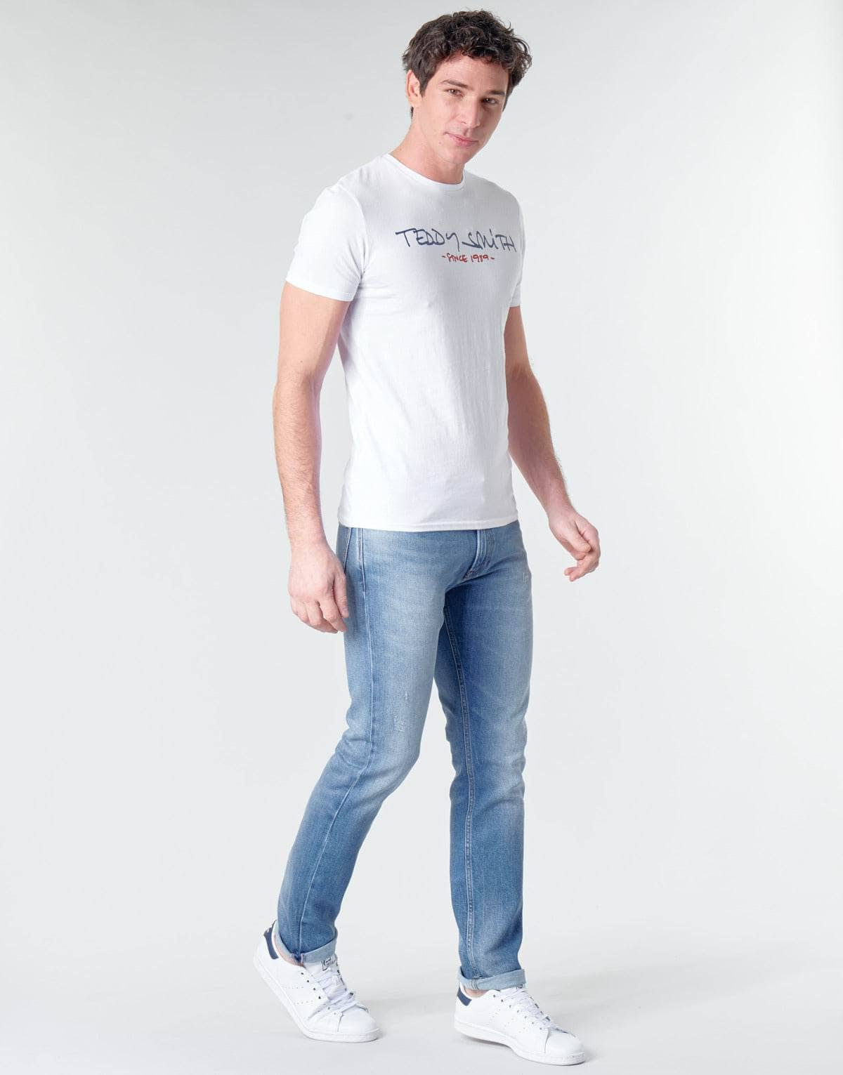 T-shirt Uomo Teddy Smith  TICLASS  Bianco