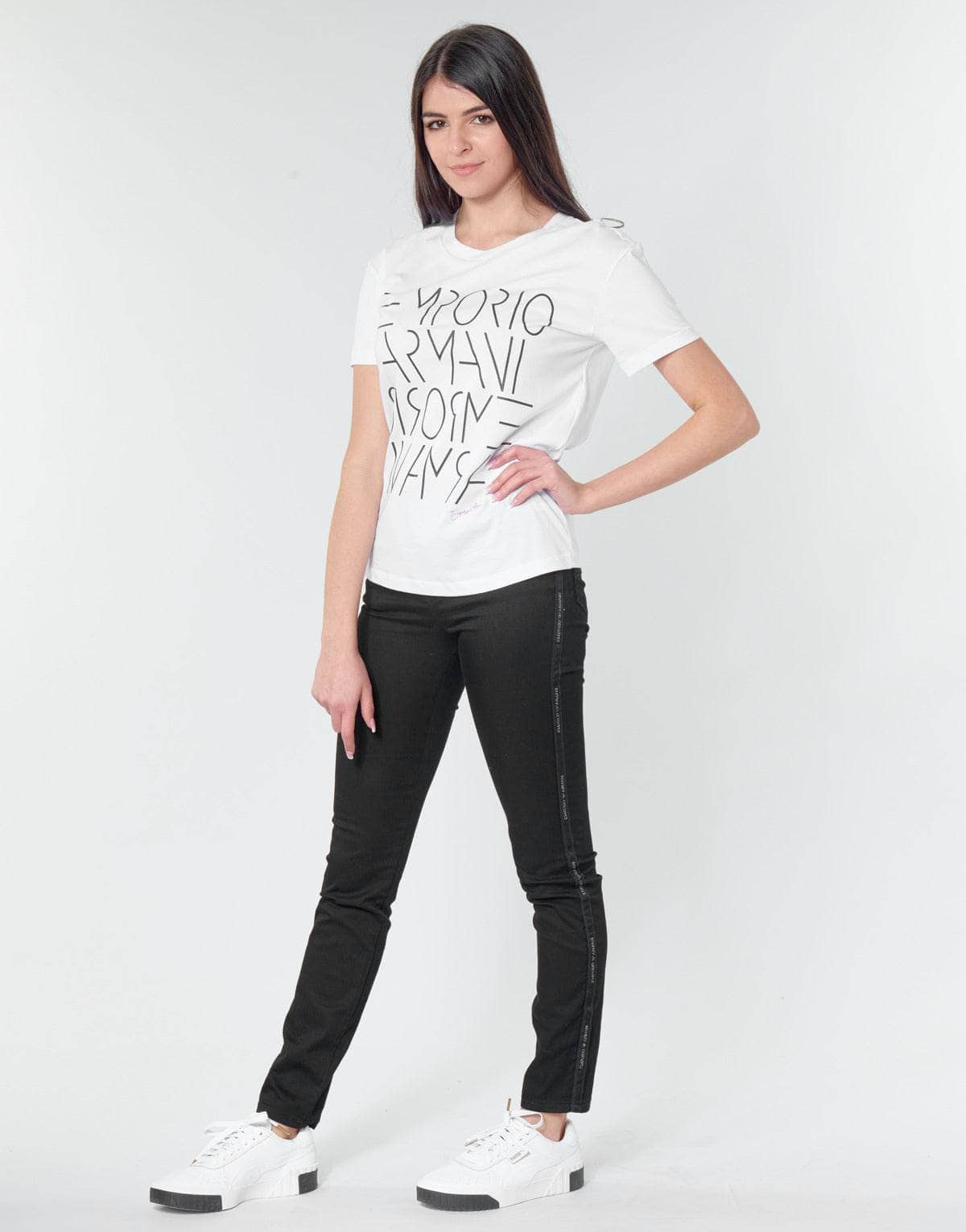 T-shirt Donna Emporio Armani  DONOVANN  Bianco