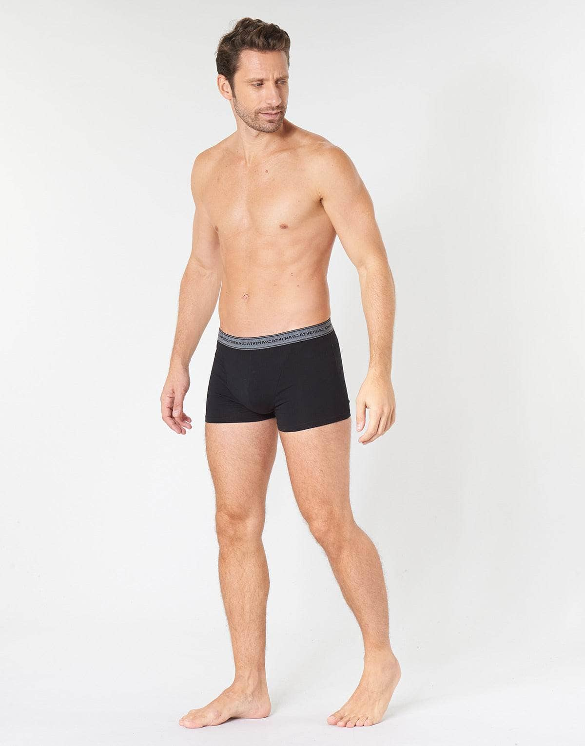 Boxer Uomo Athena  BASIC COTON  Nero