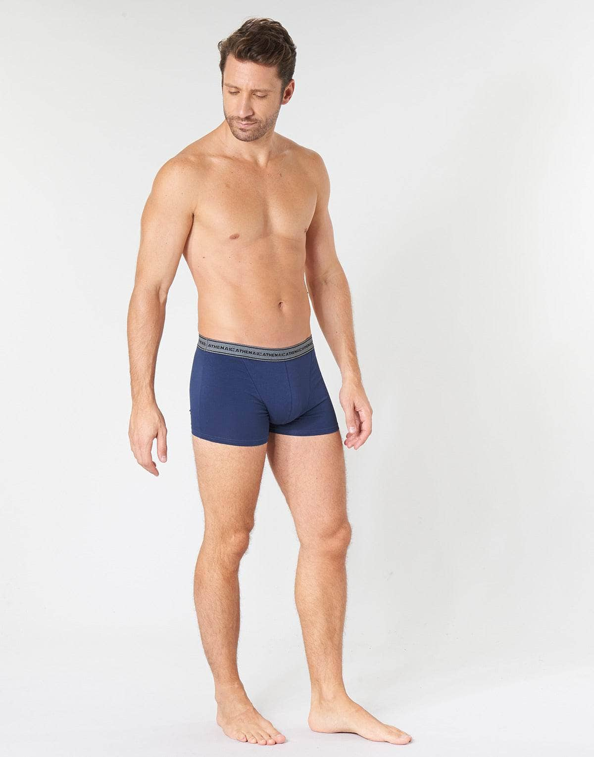 Boxer Uomo Athena  BASIC COTON  Blu