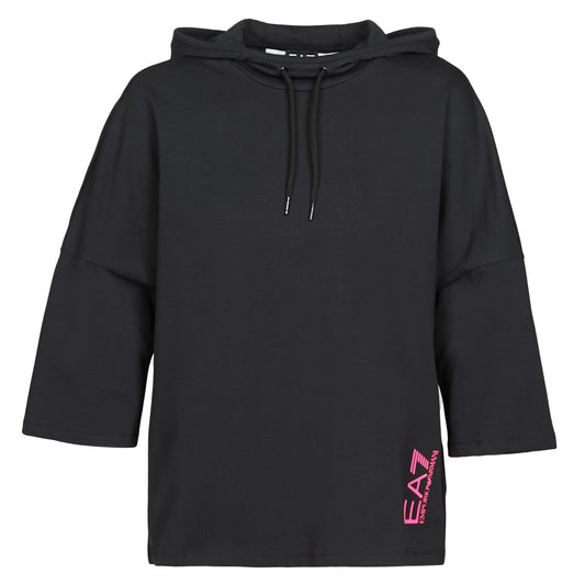 Felpa Donna Emporio Armani EA7  TRAIN GRAPHIC SERIES W HOODIE CN GRAPHIC INSERT  Nero