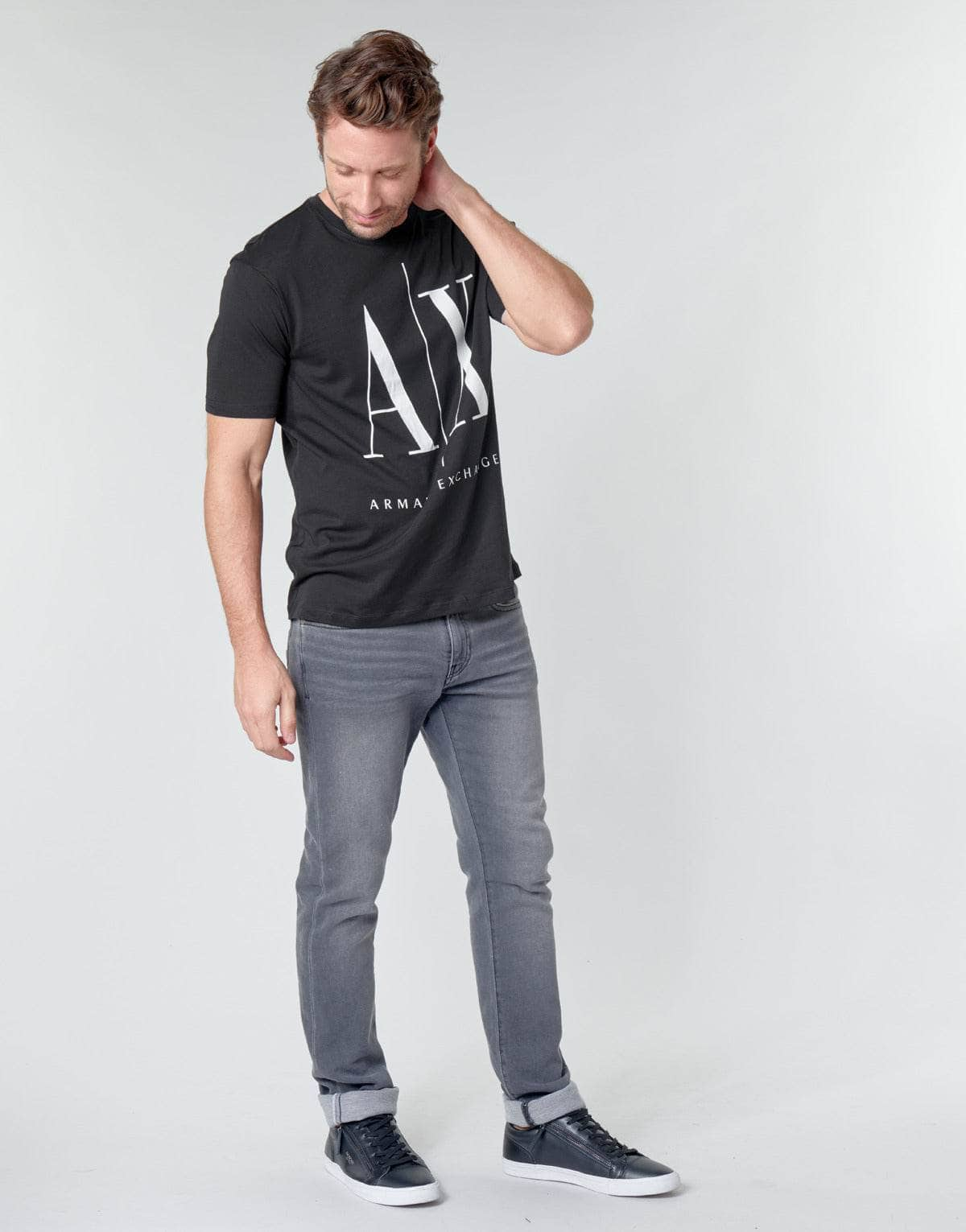 T-shirt Uomo Armani Exchange  HULO  Nero