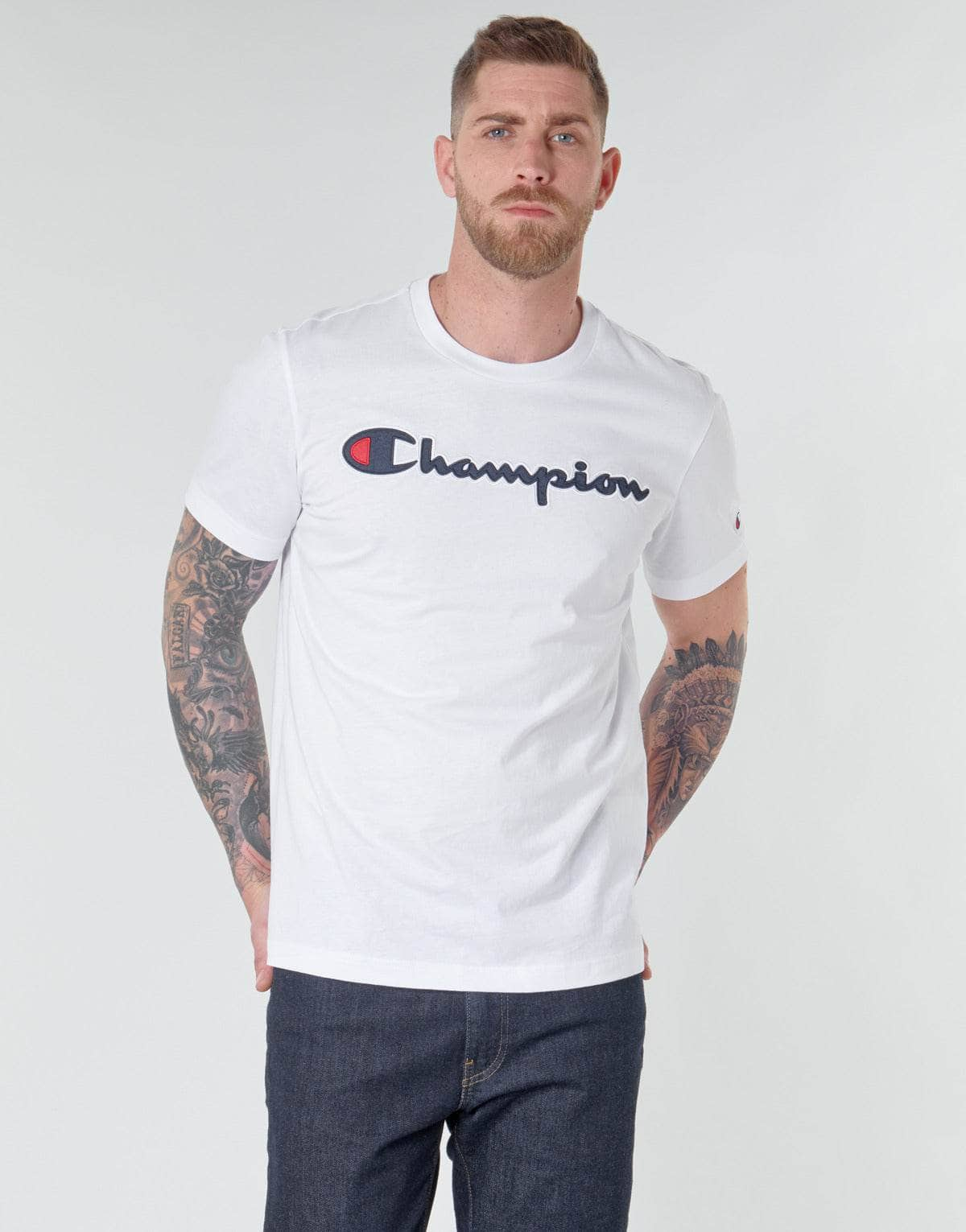 T-shirt Uomo Champion  214194  Bianco