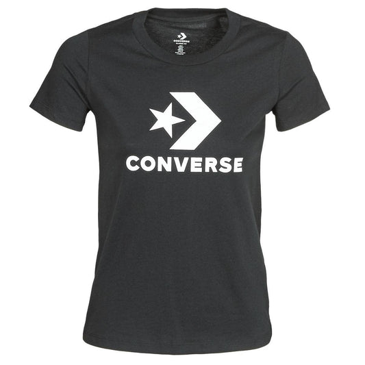 T-shirt Donna Converse  STAR CHEVRON TEE  Nero