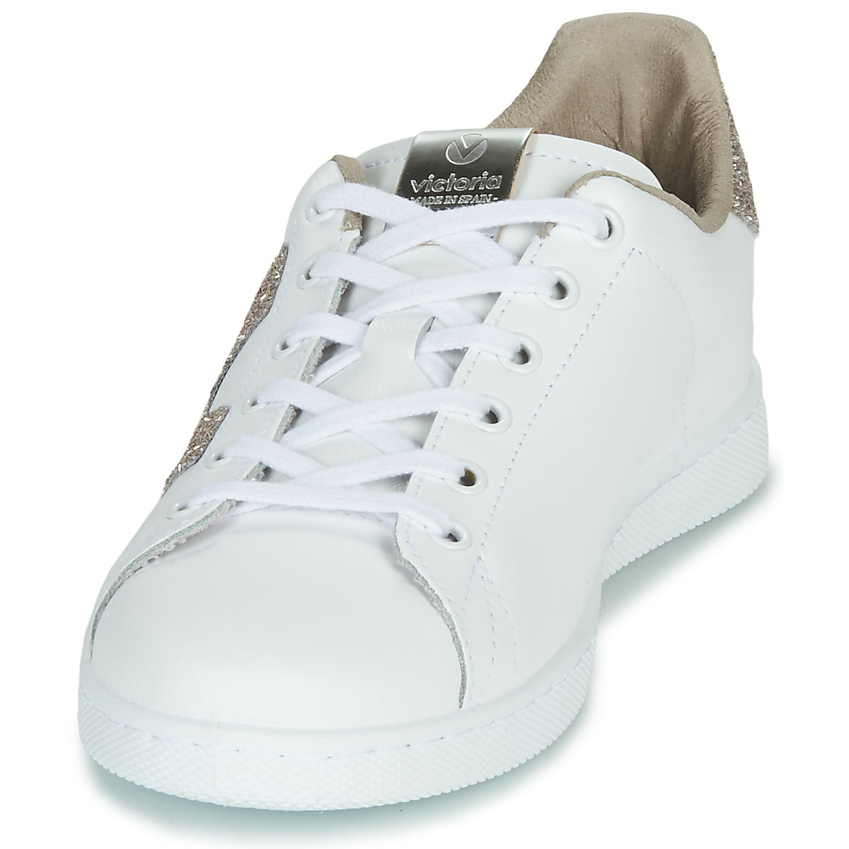 Sneakers basse Donna Victoria  TENIS PIEL GLITTER  Bianco