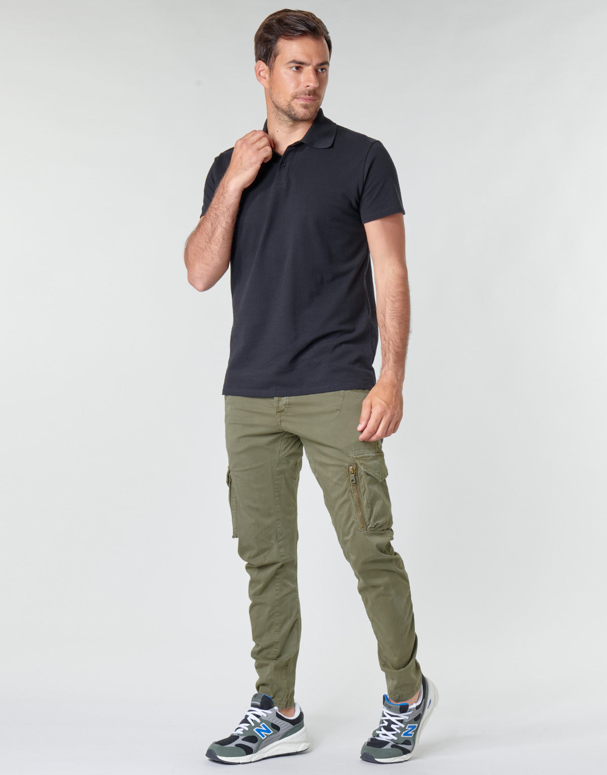 Pantalone Cargo Uomo Le Temps des Cerises  ALBAN  Kaki