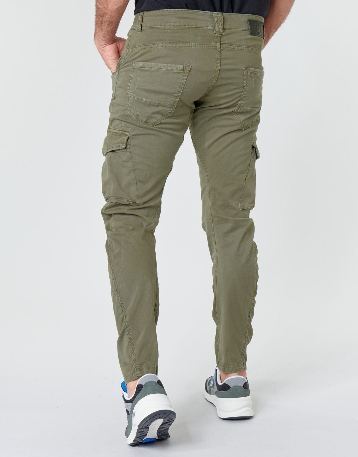 Pantalone Cargo Uomo Le Temps des Cerises  ALBAN  Kaki