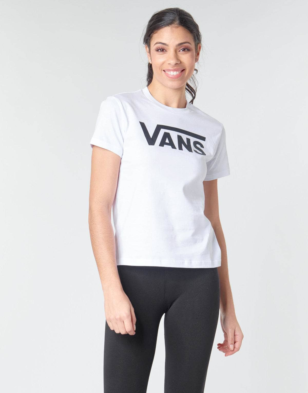 T-shirt Donna Vans  FLYING V CREW TEE  Bianco