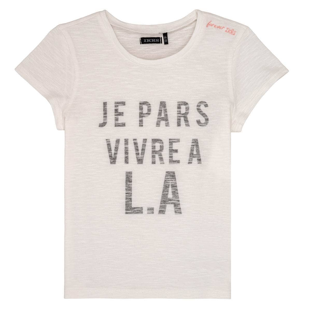 T-shirt ragazza Ikks  DARRIAL  Bianco