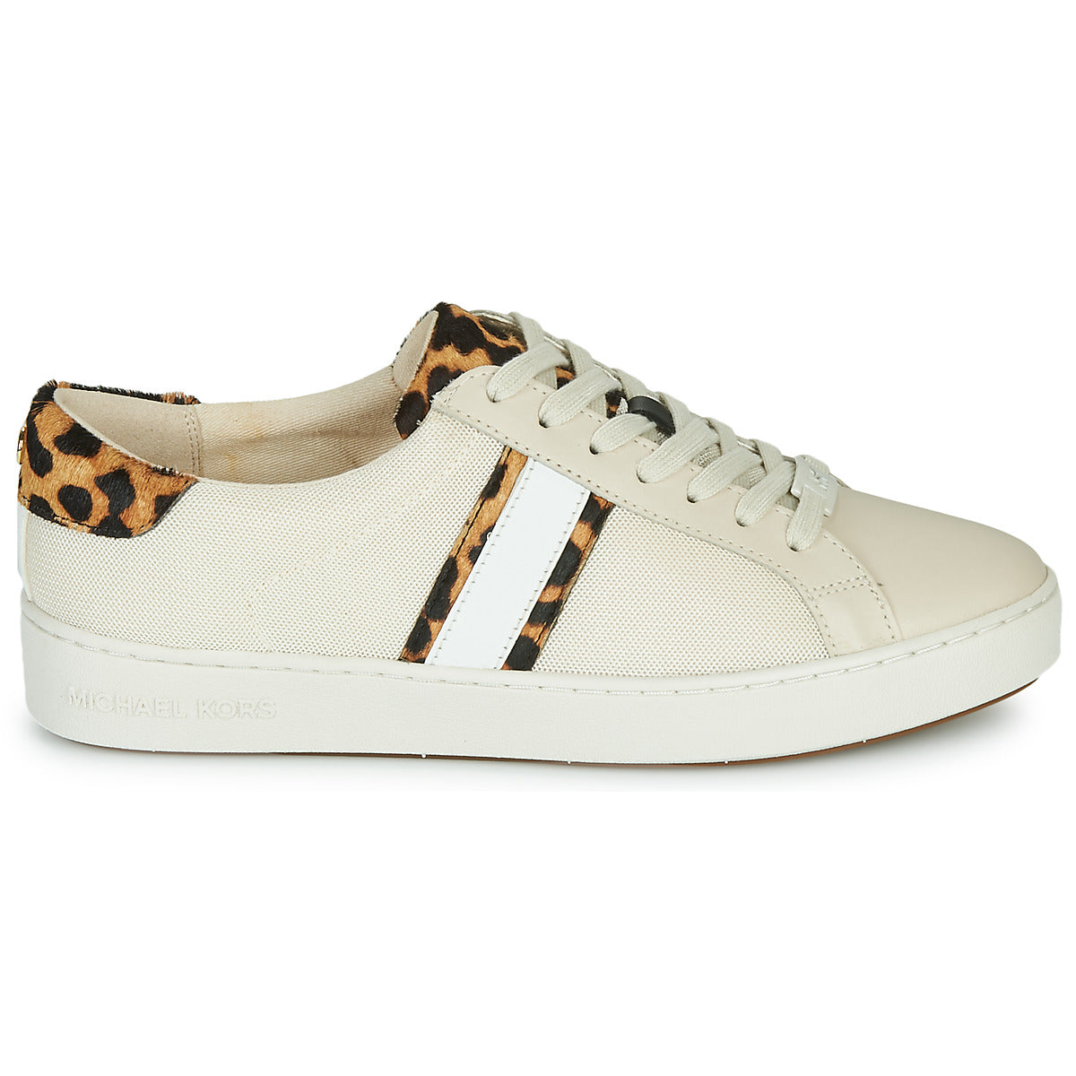 Sneakers basse Donna MICHAEL Michael Kors  IRVING STRIPE LACE UP  Bianco