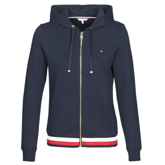 Felpa Donna Tommy Hilfiger  HERITAGE ZIP THROUGH HOODIE  Blu