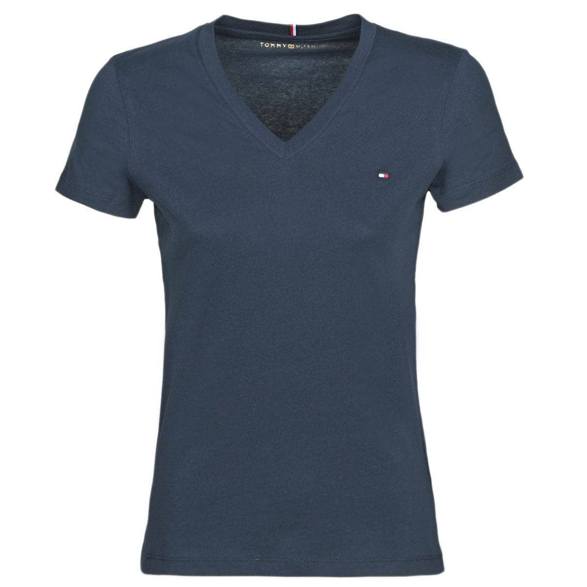 T-shirt Donna Tommy Hilfiger  HERITAGE V-NECK TEE  Blu