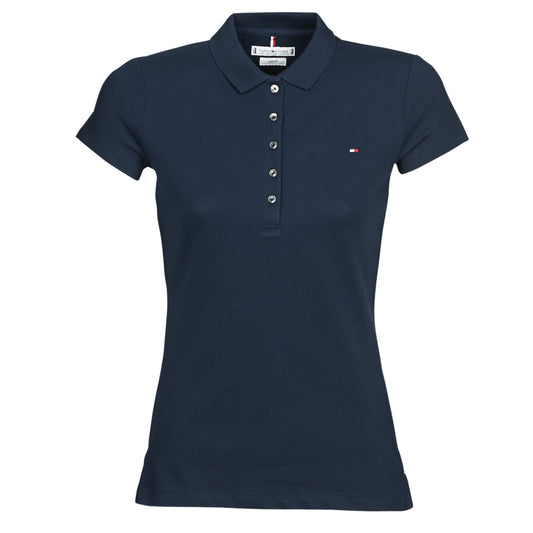 Polo Donna Tommy Hilfiger  HERITAGE SS SLIM POLO  Blu