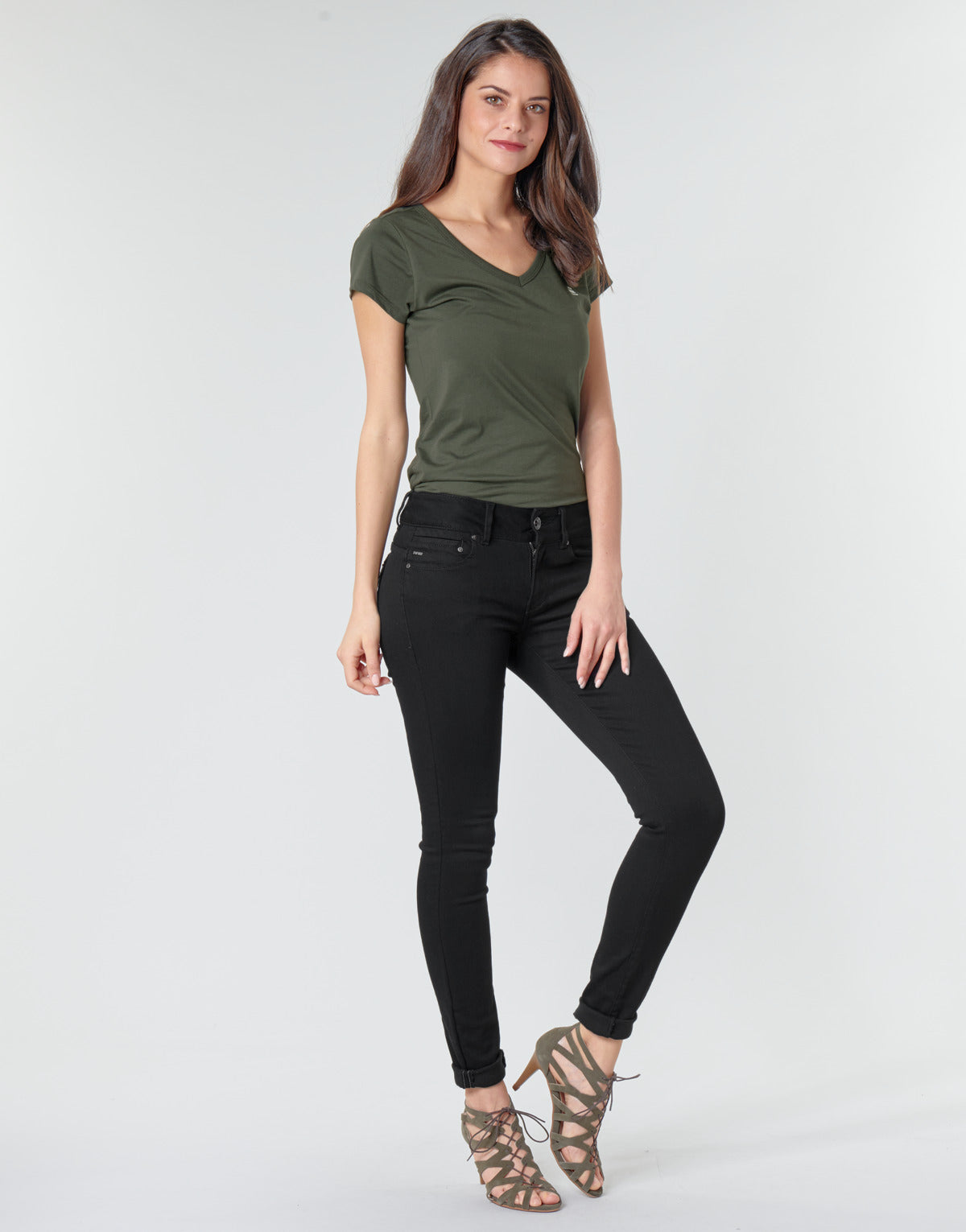 Jeans skynny Donna G-Star Raw  MIDGE CODY MID SKINNY WMN  Nero