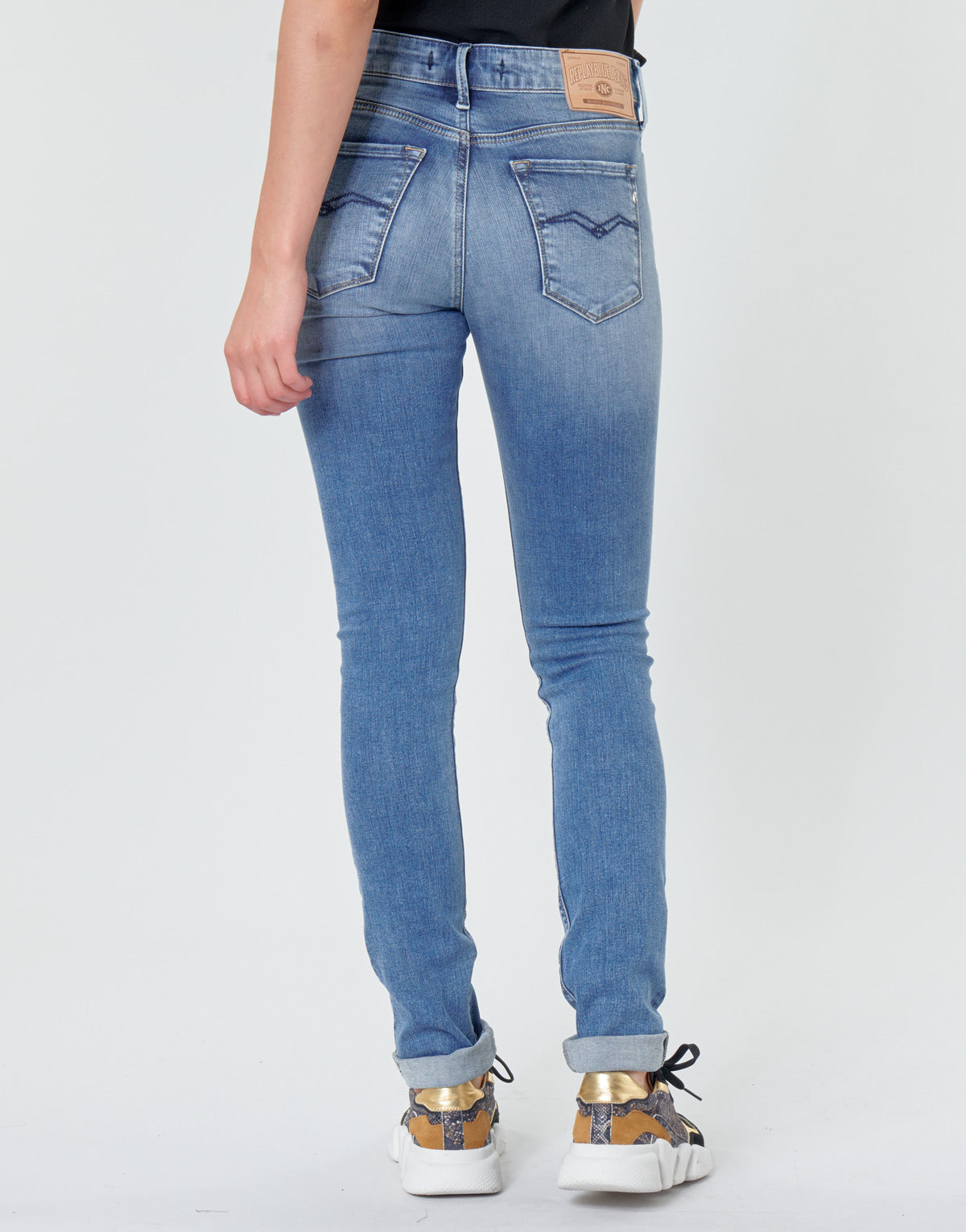 Jeans skynny Donna Replay  LUZ  Blu