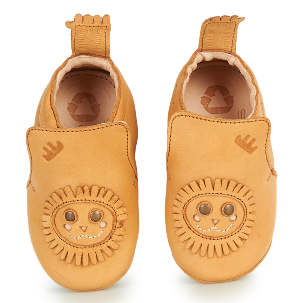 Pantofole bambini ragazzo Easy Peasy  BLUBLU LION  Marrone