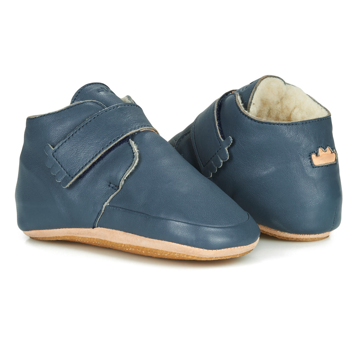 Pantofole bambini ragazzo Easy Peasy  WINTERBLUE  Blu