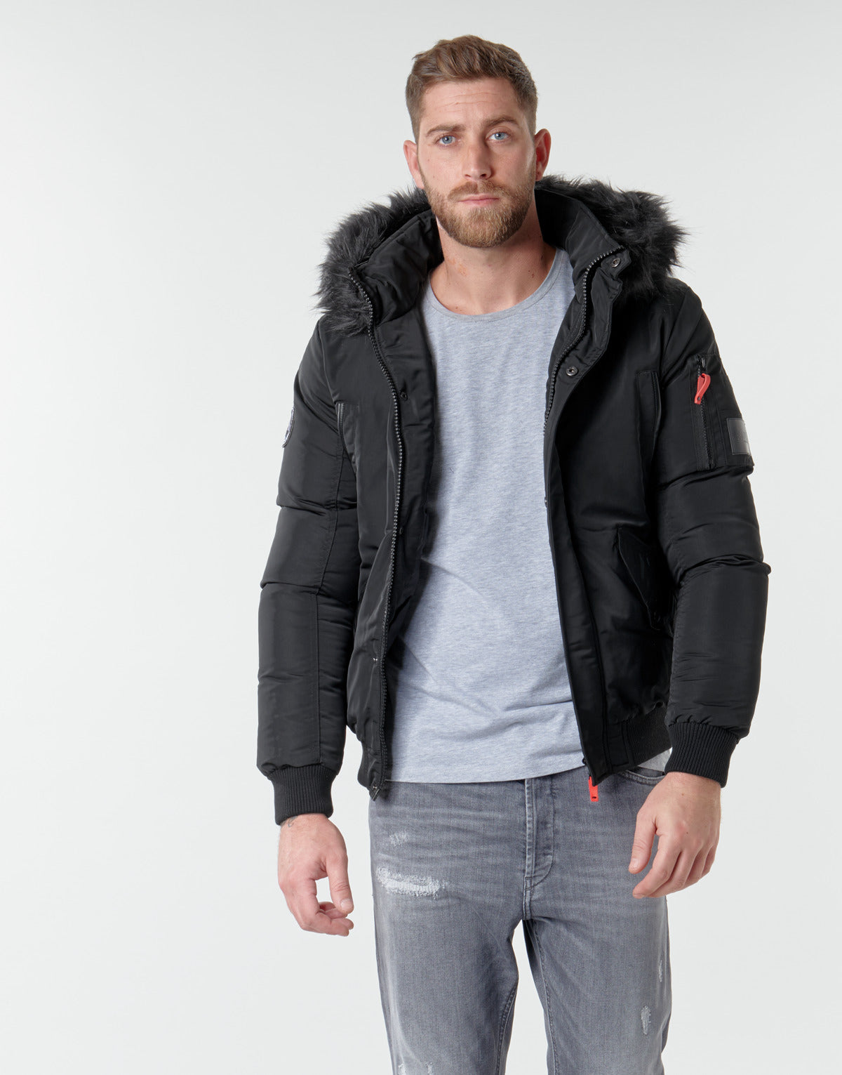 Parka Uomo Deeluxe  SHARK  Nero