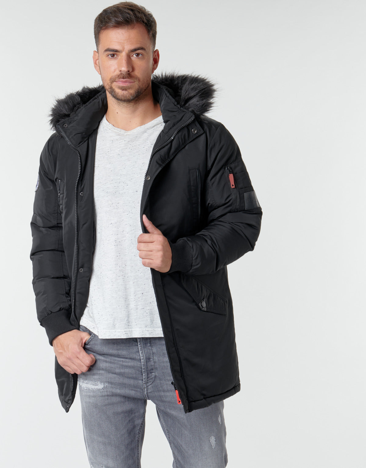 Parka Uomo Deeluxe  SHARKSON  Nero