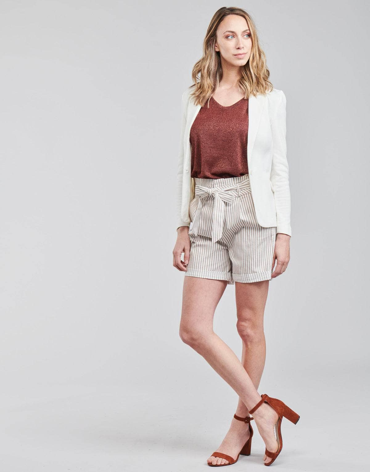 Shorts Donna Vero Moda  VMEVA  Beige