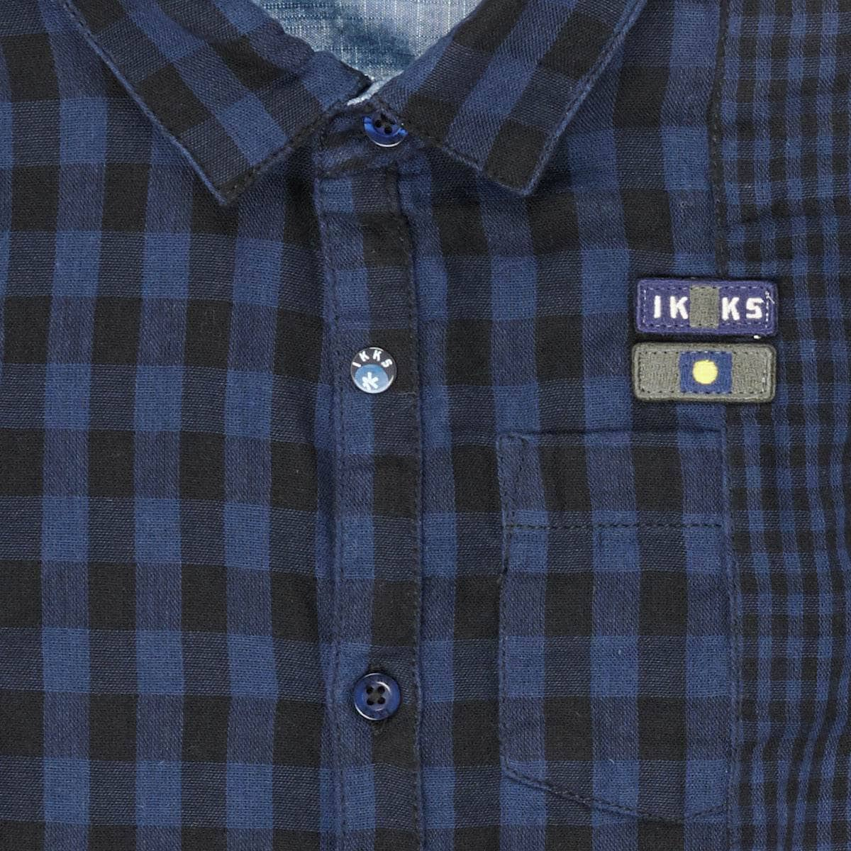 Camicia a maniche lunghe ragazzo Ikks  XR12123  Blu