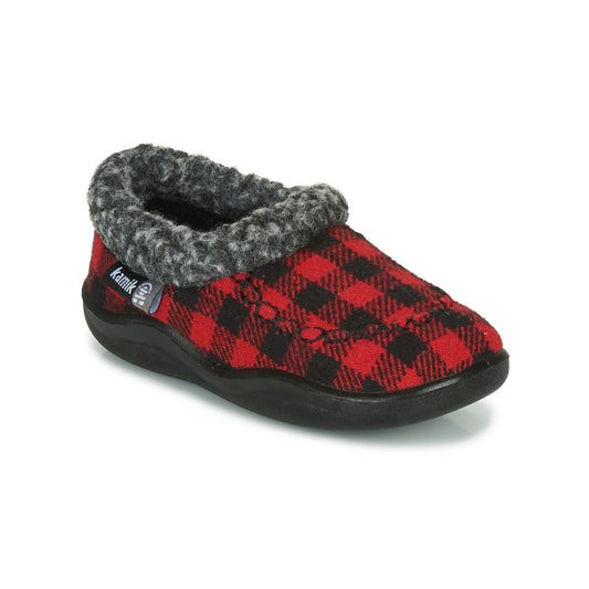 Pantofole bambini ragazzo KAMIK  COZYCABIN 2  Rosso