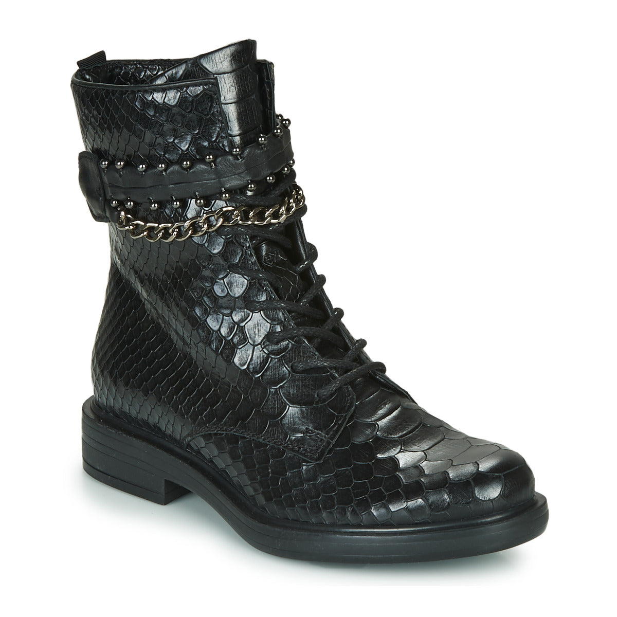 Stivaletti Donna Mjus  CAFE SNAKE  Nero