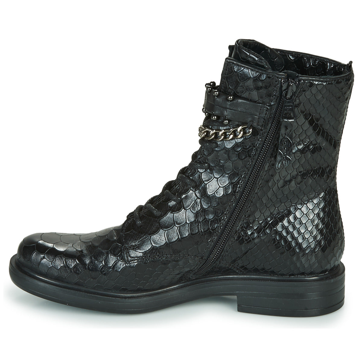 Stivaletti Donna Mjus  CAFE SNAKE  Nero