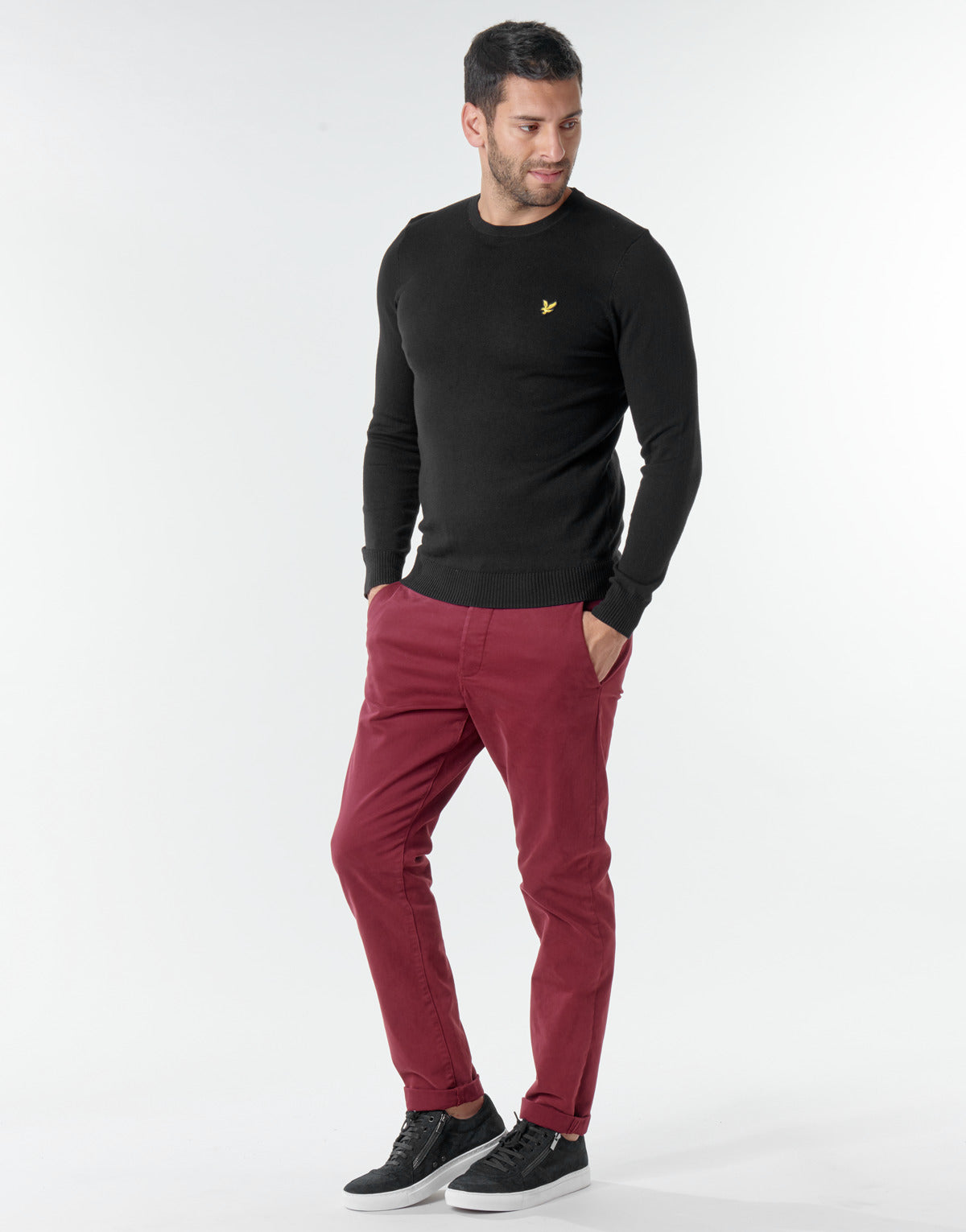 Maglione Uomo Lyle & Scott  KN400VC  Nero