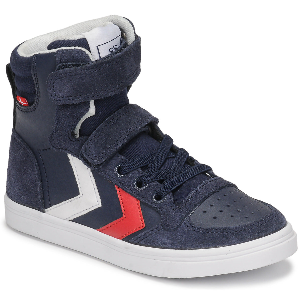 Scarpe bambini ragazzo hummel  SLIMMER STADIL HIGH JR  Blu