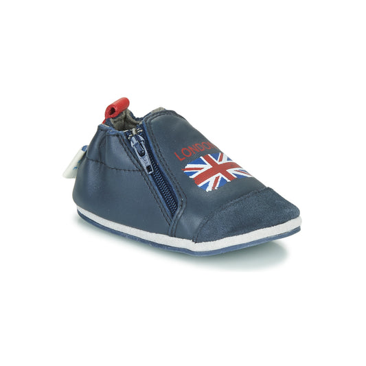 Pantofole bambini ragazzo Robeez  LONDON FLAG  Blu