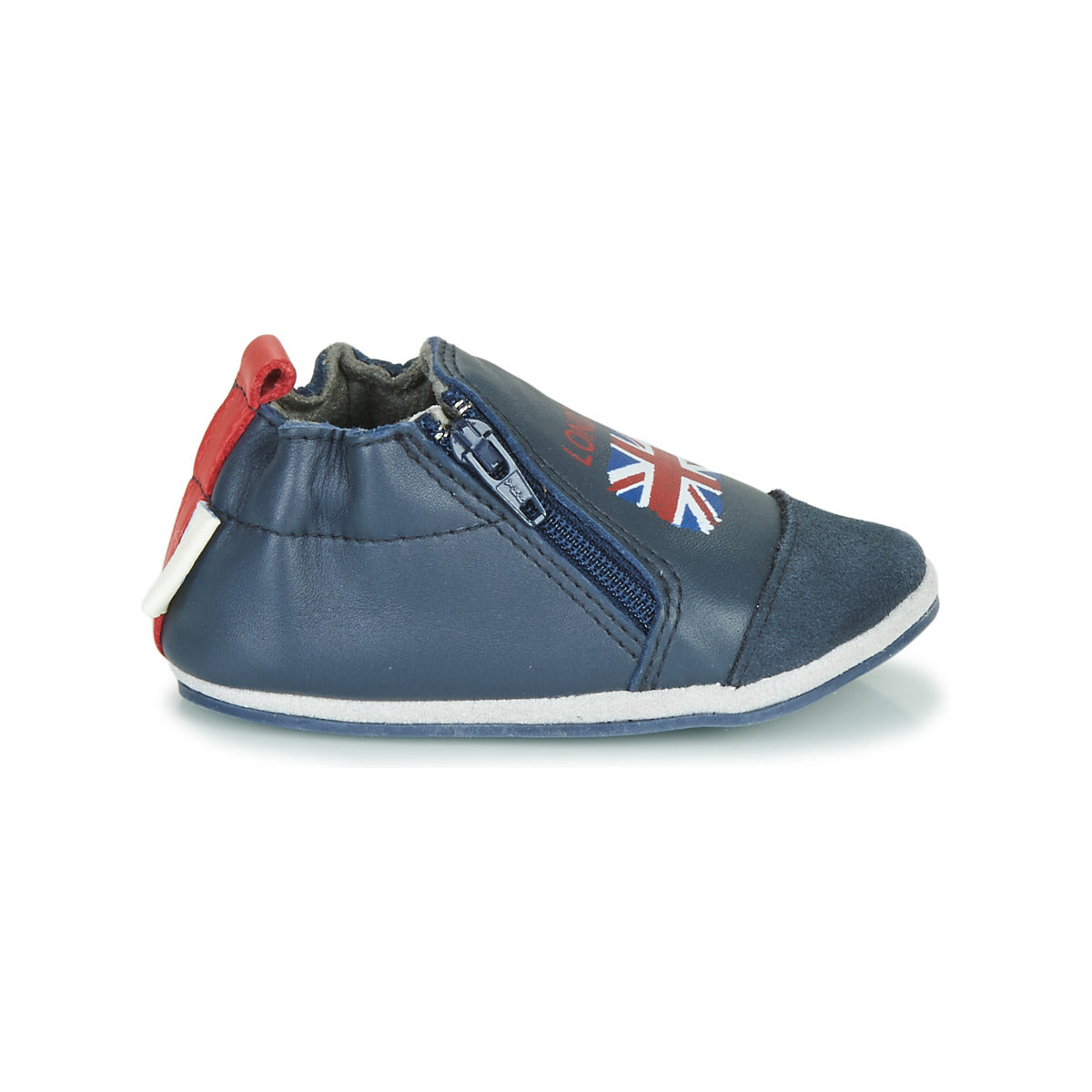 Pantofole bambini ragazzo Robeez  LONDON FLAG  Blu