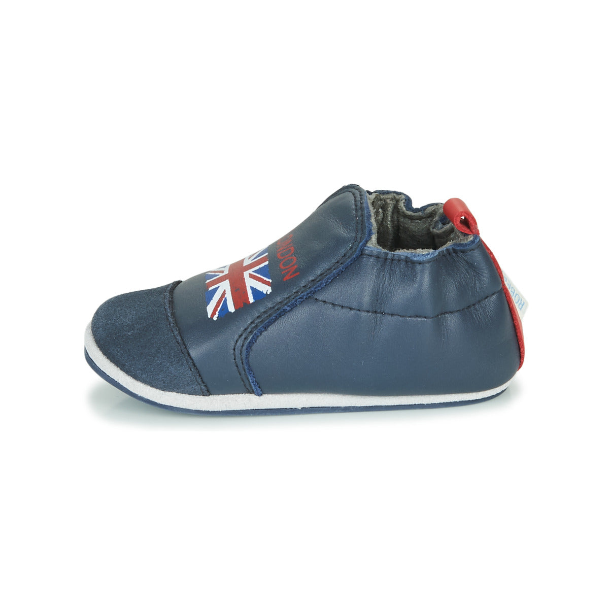 Pantofole bambini ragazzo Robeez  LONDON FLAG  Blu