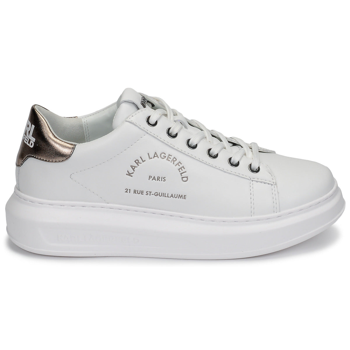 Sneakers basse Donna Karl Lagerfeld  KAPRI Maison Karl Lace  Bianco