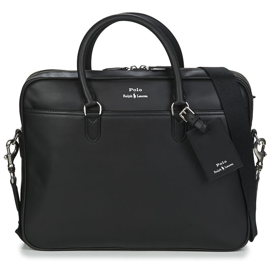 Borsa porta documenti Uomo Polo Ralph Lauren  COMMUTER-BUSINESS CASE-SMOOTH LEATHER  Nero