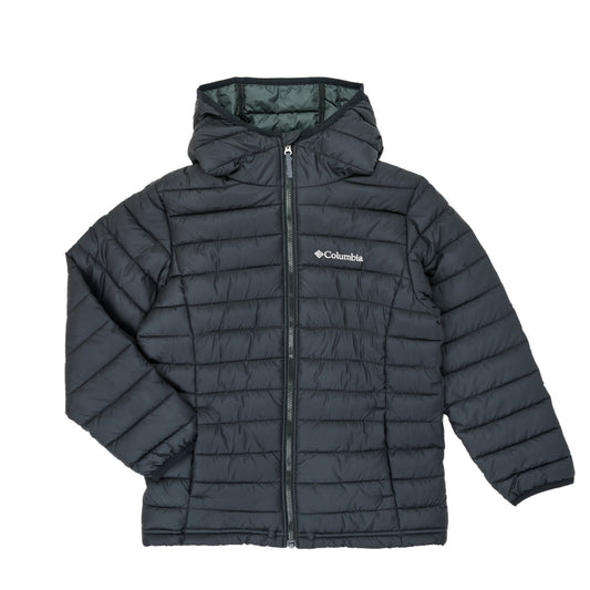 Piumino ragazzo Columbia  POWDER LITE HOODED JACKET  Nero